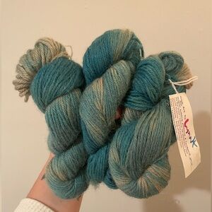 3 skeins of Wool/Alpaca yarn ; sock yarn / knitting and crochet yarn